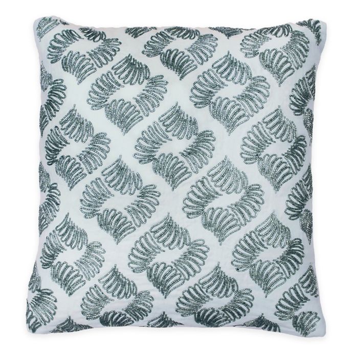 Beautyrest Arlee Beaded Square Throw Pillow In Spa Buybuy Baby