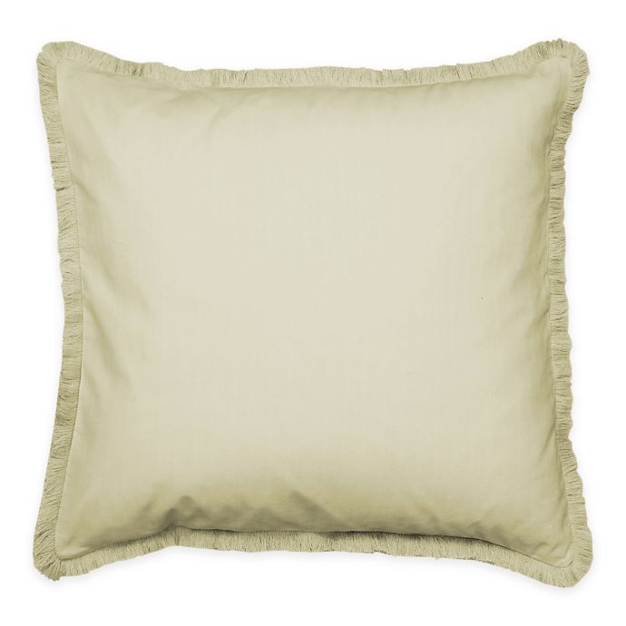Beautyrest Laurel Fringe Standard Pillow Sham In Straw Bed Bath