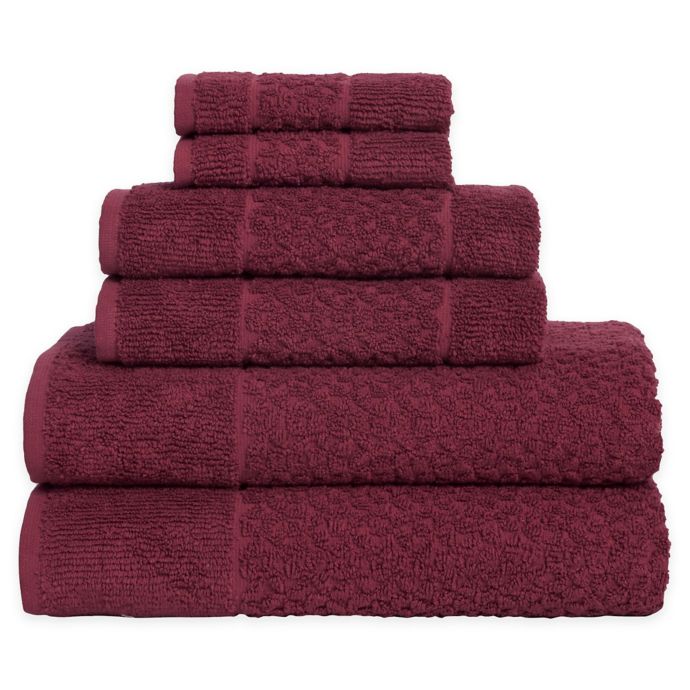 Me Tei Jacquard 6Piece Towel Set Bed Bath and Beyond Canada