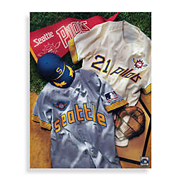 MLB Seattle Mariners Vintage Collage Canvas Wall Art