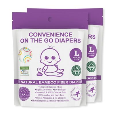 Convenience On The Go 2-Pack Diapers