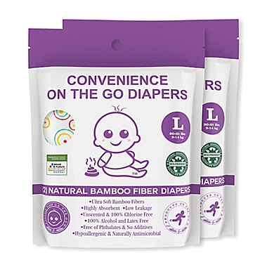 Convenience On The Go 2-Pack Large Diapers. View a larger version of this product image.