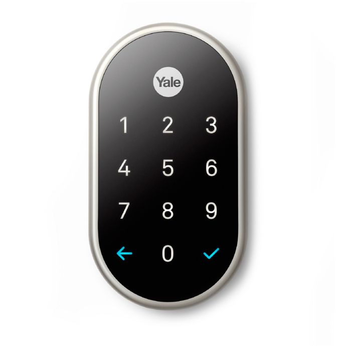 Nest x Yale Lock with Nest Connect in Satin Nickel Bed Bath and