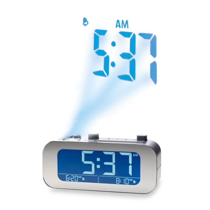 Brookstone Timesmart Self Setting Projection Clock Bed Bath Beyond