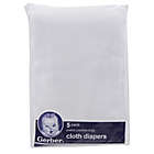 Alternate image 2 for Gerber&reg; Gauze 5-Pack Prefolded Cotton Diapers