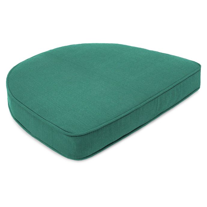Outdoor 17.5-Inch Contoured Boxed Edge Chair Cushion in Subrella ...