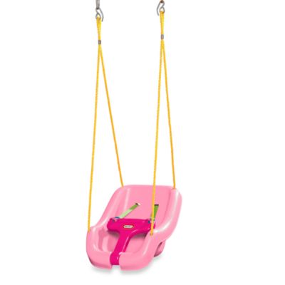 pink and black baby swing