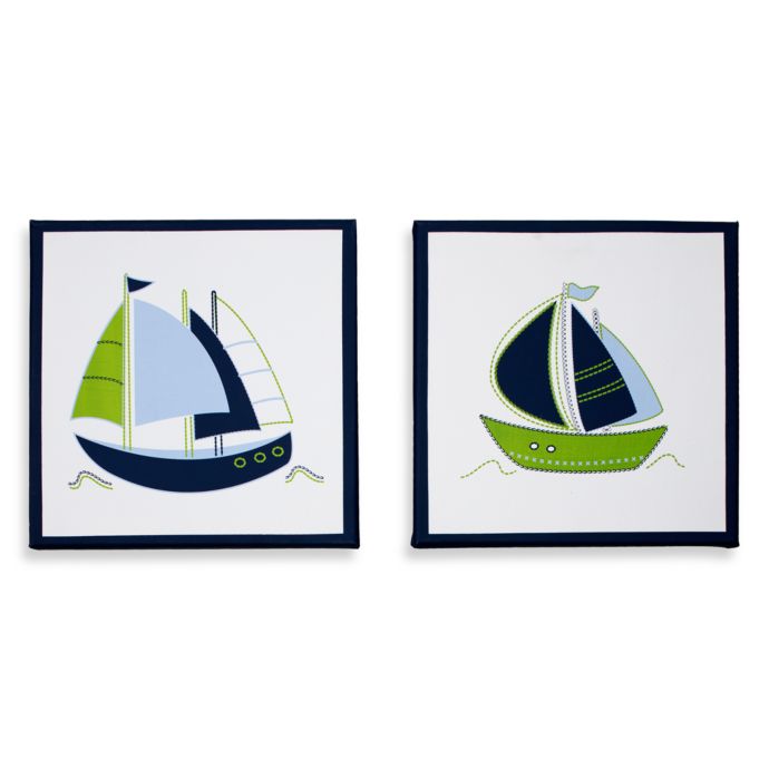 Nautica Kids Zachary 2 Piece Canvas Wall Art Buybuy Baby