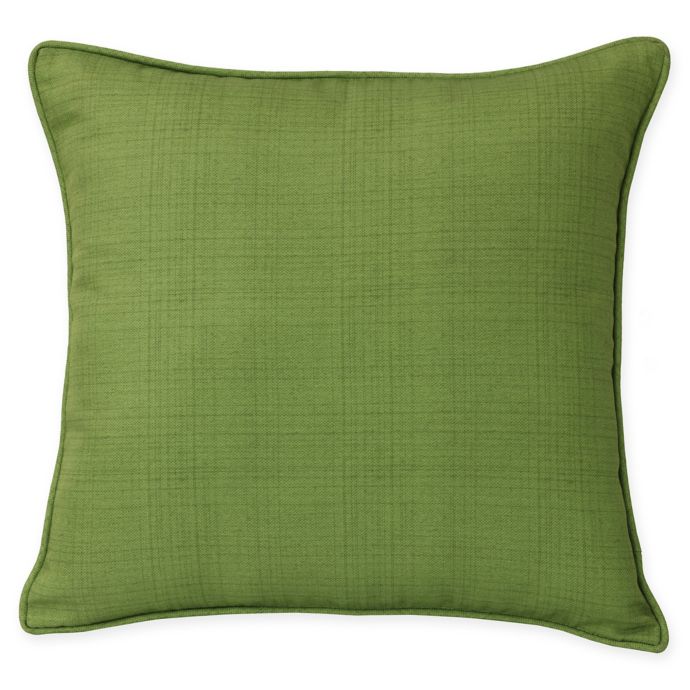 Chevron Outdoor Oblong Throw Pillow in Green Bed Bath & Beyond