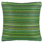 Fab Habitat Cancun 16.5-Inch Square Indoor/Outdoor Accent Pillow in Green