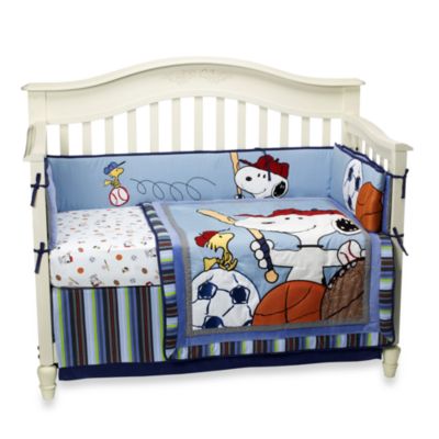 snoopy crib bedding