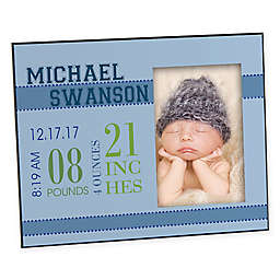 Baby's Big Day 4-Inch x 6-Inch Picture Frame in Blue