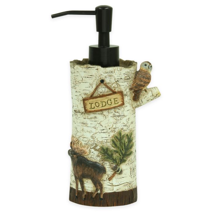 Bacova Lodge Memories Lotion Dispenser | Bed Bath & Beyond