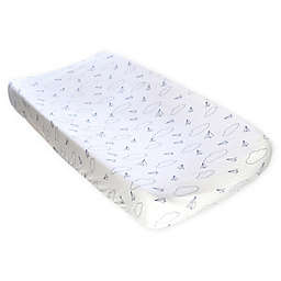 Hello Spud Organic Cotton Airplane Changing Pad Cover in Navy