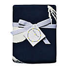 Alternate image 2 for Hello Spud Paper Airplanes Chenille Knit Blanket in Navy