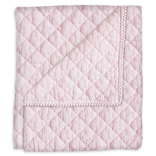 Alternate image 1 for Hello Spud Diamond Stonwash Quilt in Pink