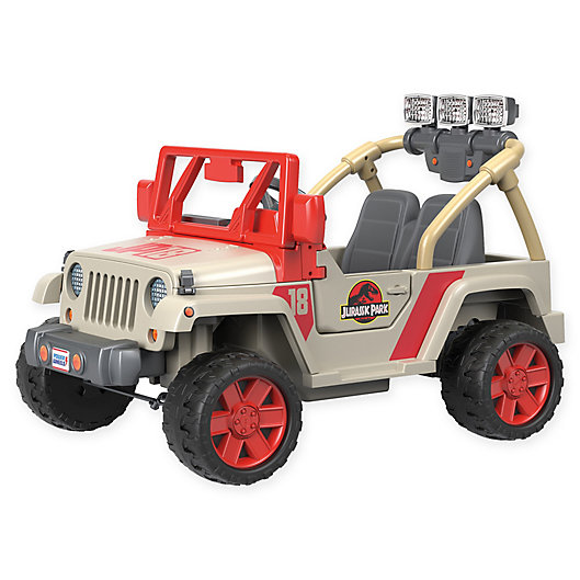Alternate image 1 for Fisher-Price® Power Wheels® Jurassic Park Jeep® Wrangler Ride-On