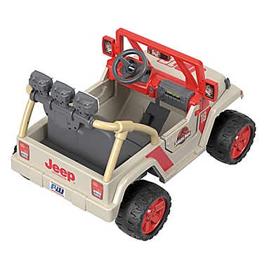 Fisher-Price® Power Wheels® Jurassic Park Jeep® Wrangler Ride-On | Bed Bath  & Beyond