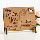Alternate image 1 for Sending Love To Mom/Dad Wood Postcard
