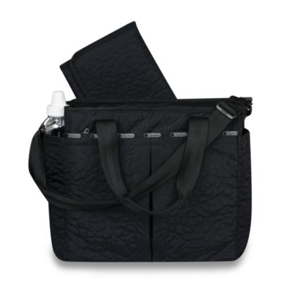 black quilted side bag