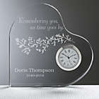 Alternate image 0 for Remembering You Engraved Heart Clock