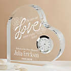 Alternate image 0 for The Ones We Love Engraved Heart Clock