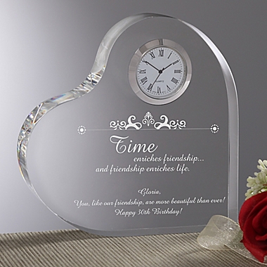 The Beauty of Friendship Heart Clock. View a larger version of this product image.