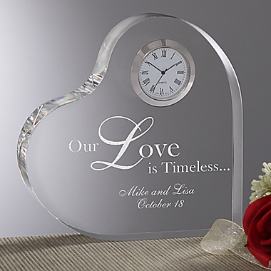 A Time for Love Heart Clock. View a larger version of this product image.