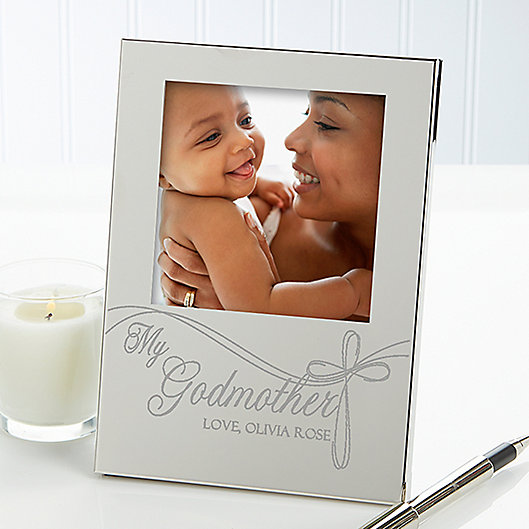 Alternate image 1 for Godparent's 4.5-Inch x 6.5-Inch Picture Frame in Silver