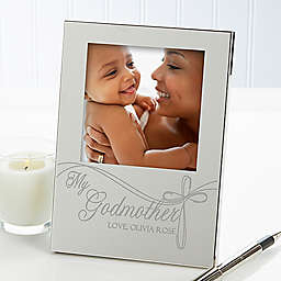 Godparent's 4.5-Inch x 6.5-Inch Picture Frame in Silver