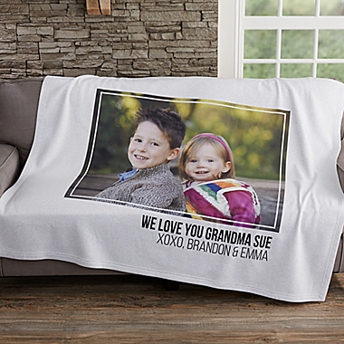 Photo Collage 50-Inch x 60-Inch Sweatshirt Throw Blanket. View a larger version of this product image.
