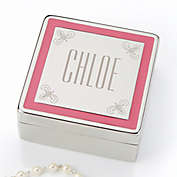 Pretty in Pink Engraved Jewelry Box