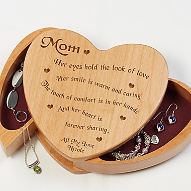 Someone Like You Wooden Heart Jewelry Box. View a larger version of this product image.