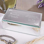 To My Bridesmaid Engraved Mirrored Jewelry Box