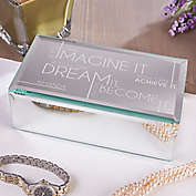 Inspiring Messages Engraved Mirrored Jewelry Box