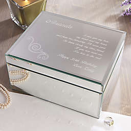 Friend of My Heart Large Engraved Mirrored Jewelry Box