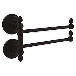 Allied Brass Que New Collection 2 Swing Arm Towel Rail in Oil Rubbed Bronze