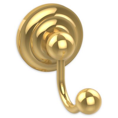 Allied Brass Prestige Que New Collection Robe Hook in Polished Brass