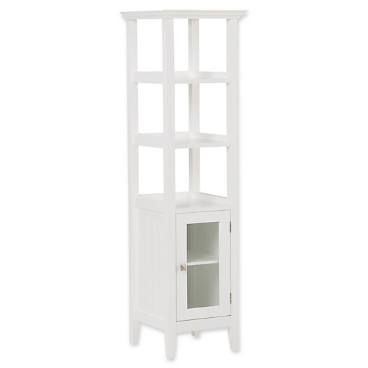 Alternate image 1 for Simpli Home Acadian Bath Storage Tower in White