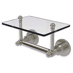 Allied Brass Astor Place Toilet Paper Holder with Glass Shelf