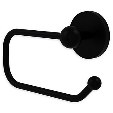 Allied Brass Skyline Euro-Style Toilet Paper Holder in Matte Black. View a larger version of this product image.