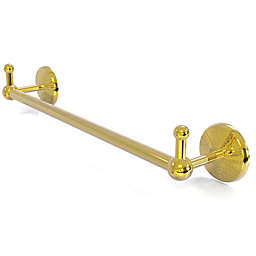 Allied Brass Prestige Monte Carlo 18-Inch Towel Bar with Integrated Hooks in Polished Brass