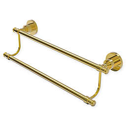 Allied Brass Washington Square Collection 18-Inch Double Towel Bar in Polished Brass