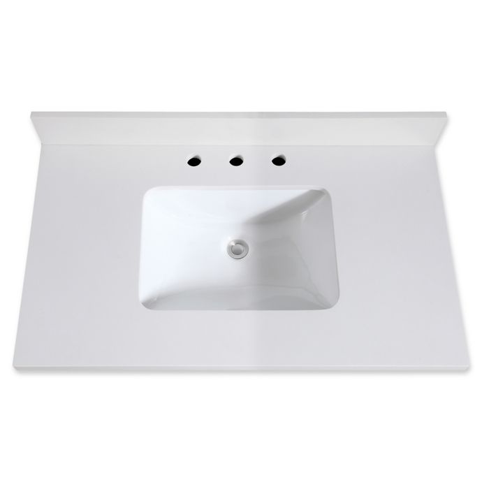 Avanity 37-Inch Quartz Vanity Top with Integrated Sink ...