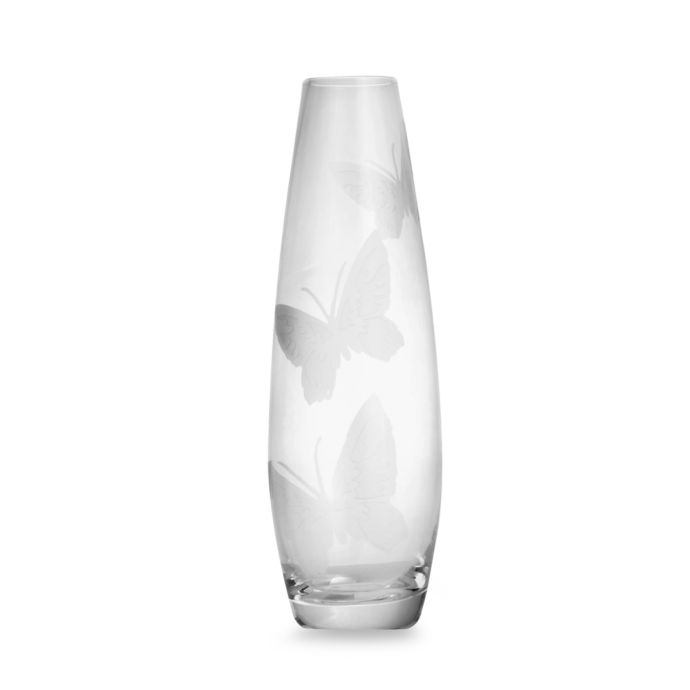 Mikasa Modern Butterfly Glass 6 1 2 Bud Vase Bed Bath Beyond