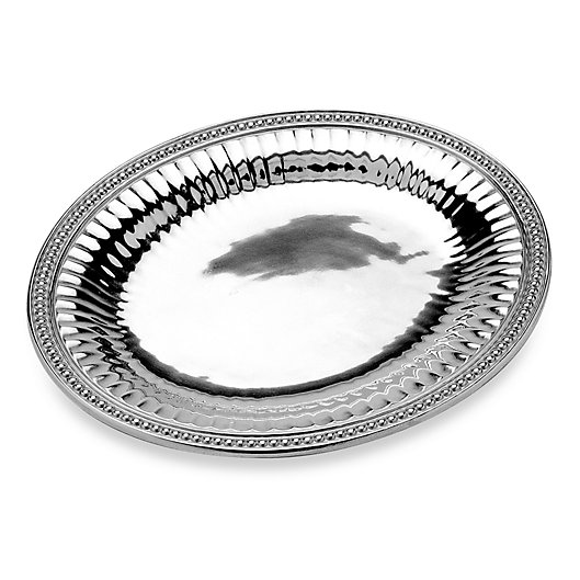 Alternate image 1 for Wilton Armetale® Flutes & Pearls ™ Large Oval Tray