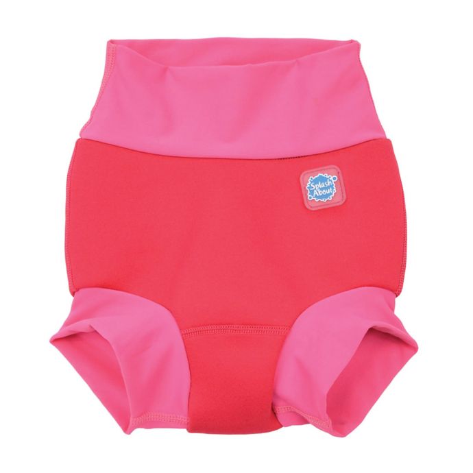 Splash About Happy Nappy™ Geranium Swim Diaper in Pink buybuy BABY