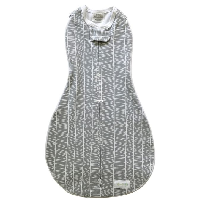Woombie® Grow With Me 3® Lines Swaddle in Grey Bed Bath & Beyond