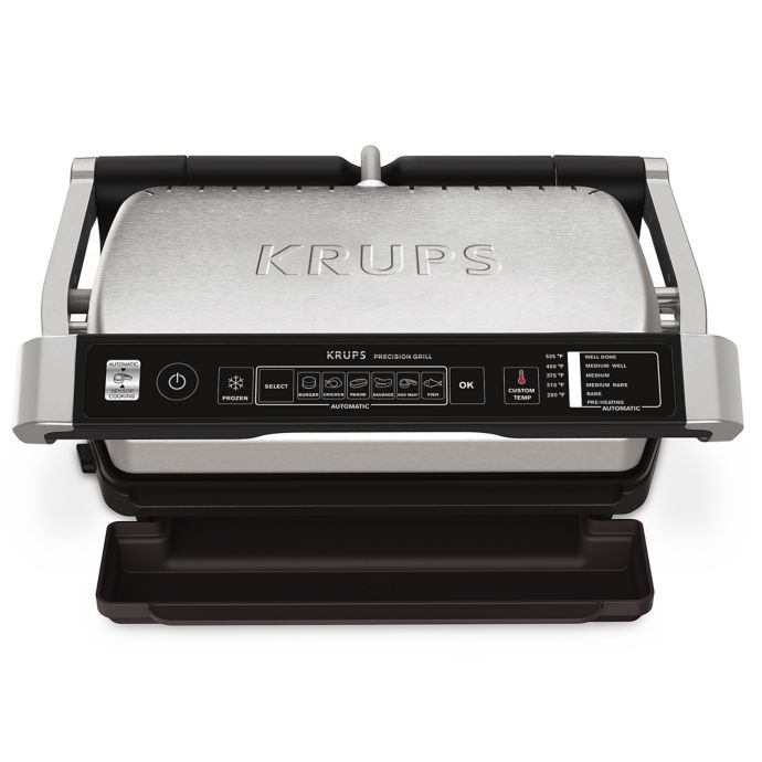 Krups™ Precision Indoor Electric Grill in Stainless Steel ...