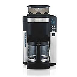 Hamilton Beach® 12-Cup Auto Grounds Dispensing Coffee Maker in Black